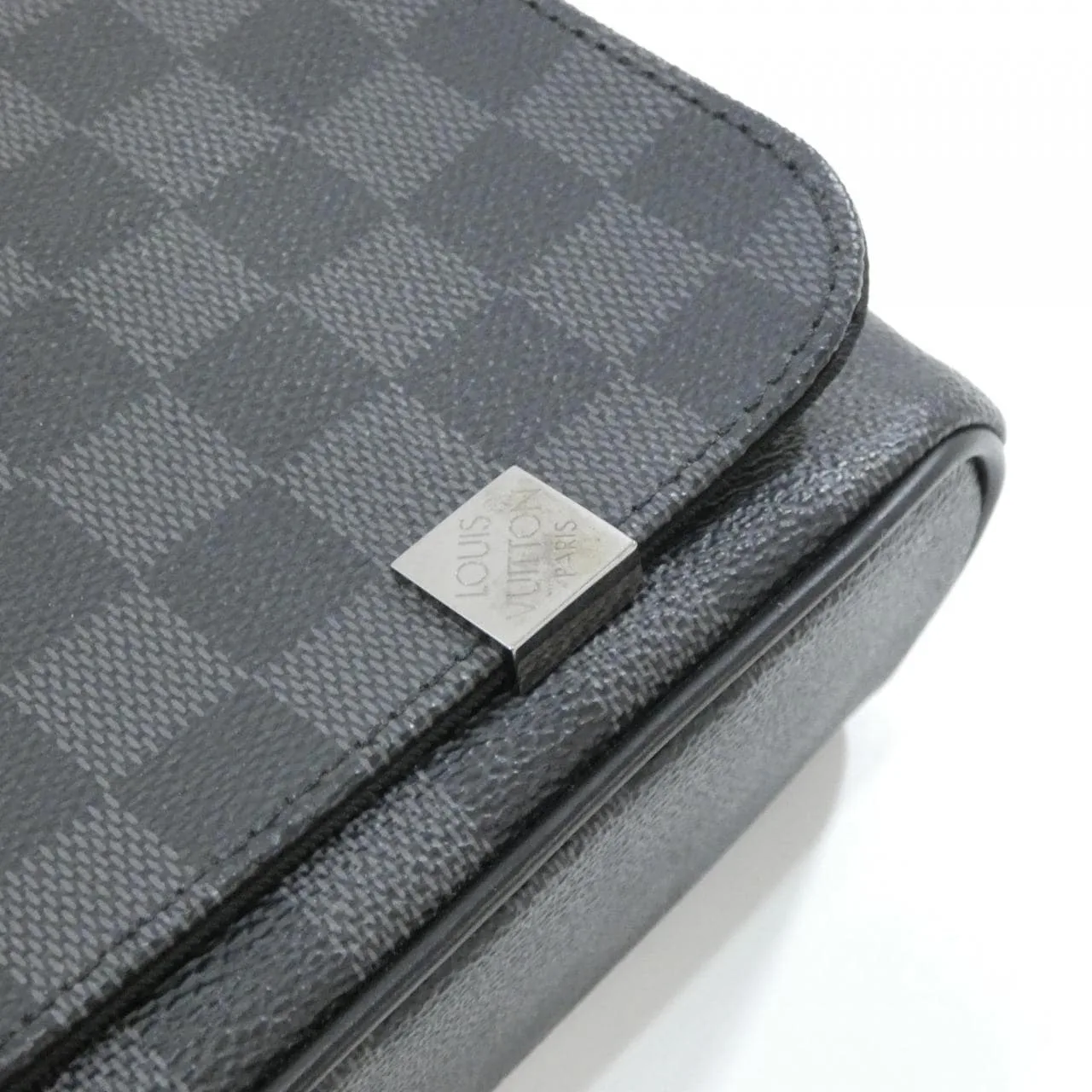 LOUIS VUITTON District N41029 Shoulder Damier 黑色 Damier 中古品A - 縮圖 4