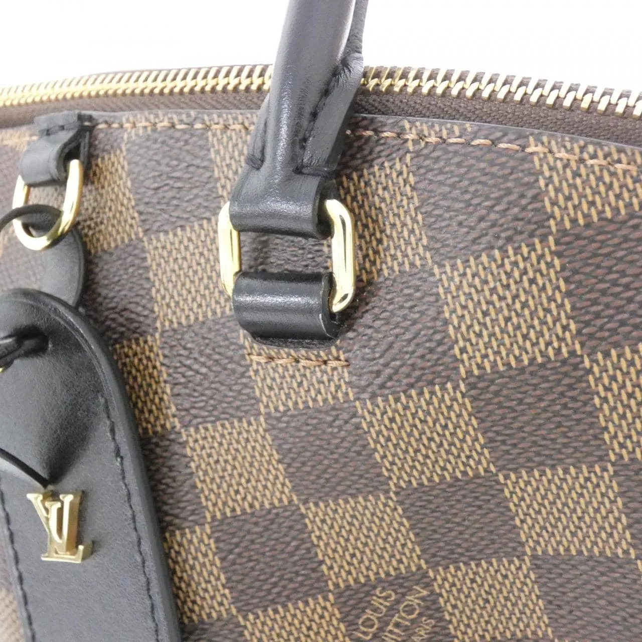 LOUIS VUITTON Odéon N45282 Tote Damier 黑色 Damier 中古品A - 縮圖 5