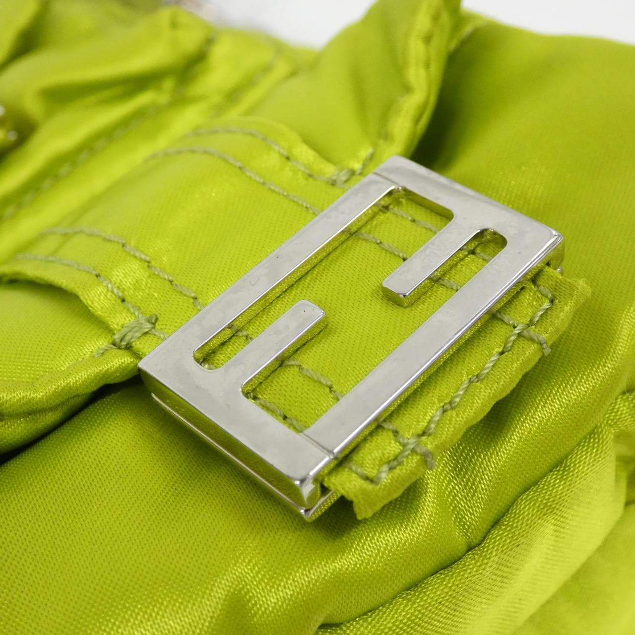 FENDI Baguette 7VA579 ALWP Shoulder Bag Nylon 黑色 尼龍 中古品A - 縮圖 4