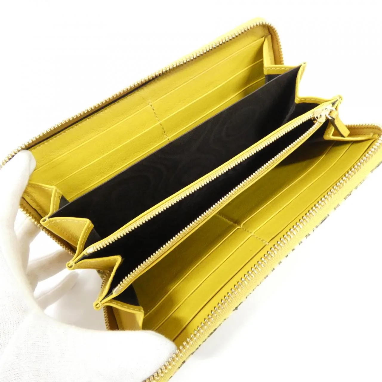 GUCCI 456117 E12MG Wallet Python 黑色 蟒蛇皮 中古品A - 縮圖 8