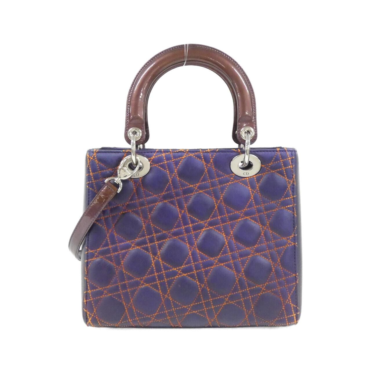 DIOR Lady Dior M0550PAMD Bag Patent Leather 黑色 漆皮 中古品A - 縮圖 2