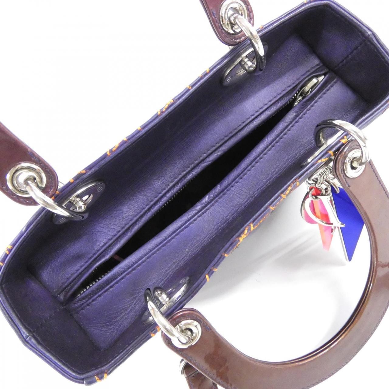 DIOR Lady Dior M0550PAMD Bag Patent Leather 黑色 漆皮 中古品A - 縮圖 10