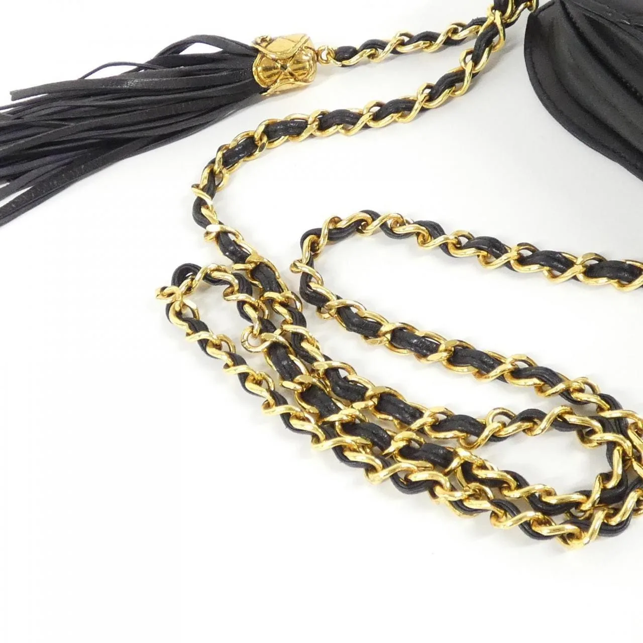 CHANEL Shoulder Lambskin 黑色 羊皮 中古品A - 縮圖 5