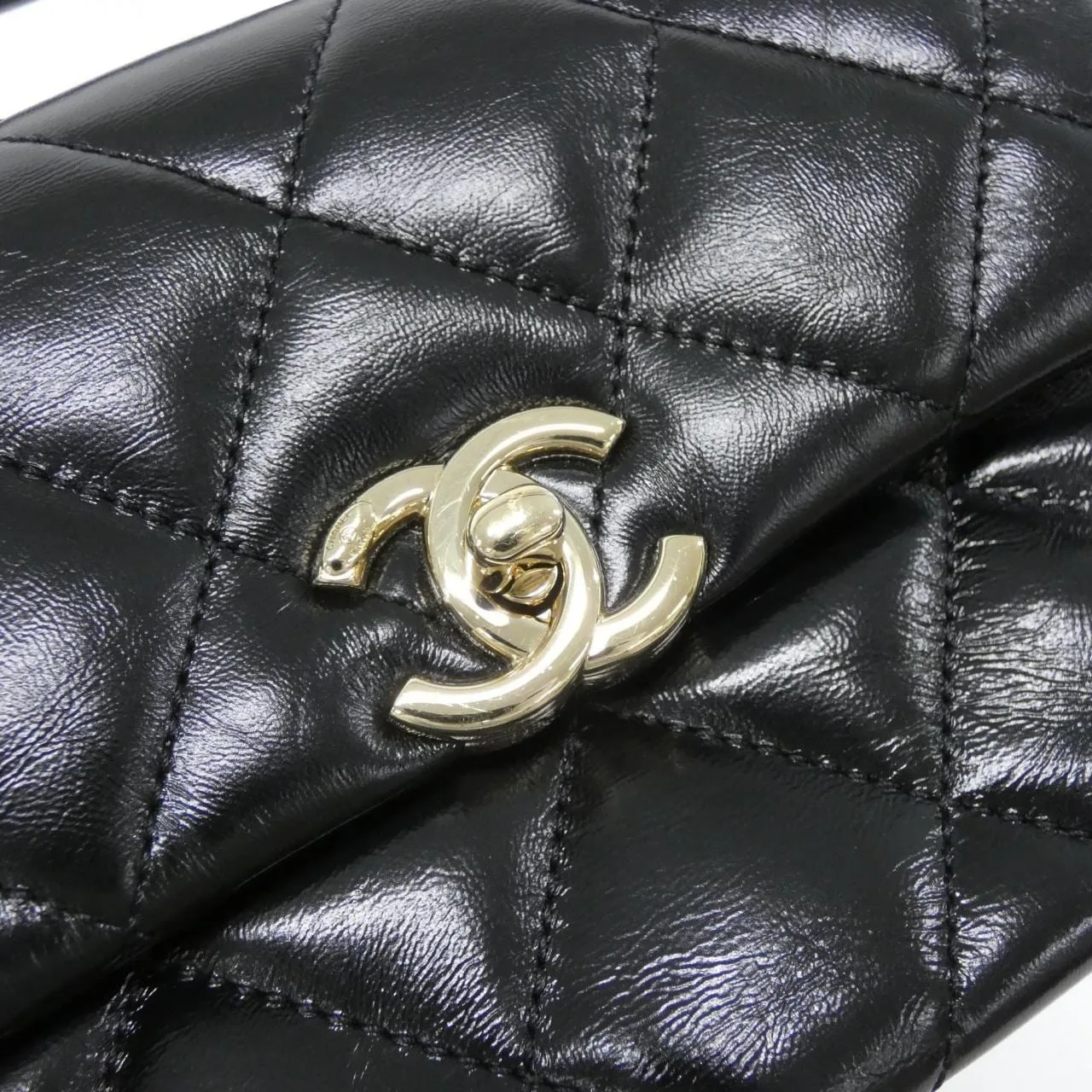CHANEL AS4543 Handbag Lambskin 黑色 羊皮 中古品A - 縮圖 4