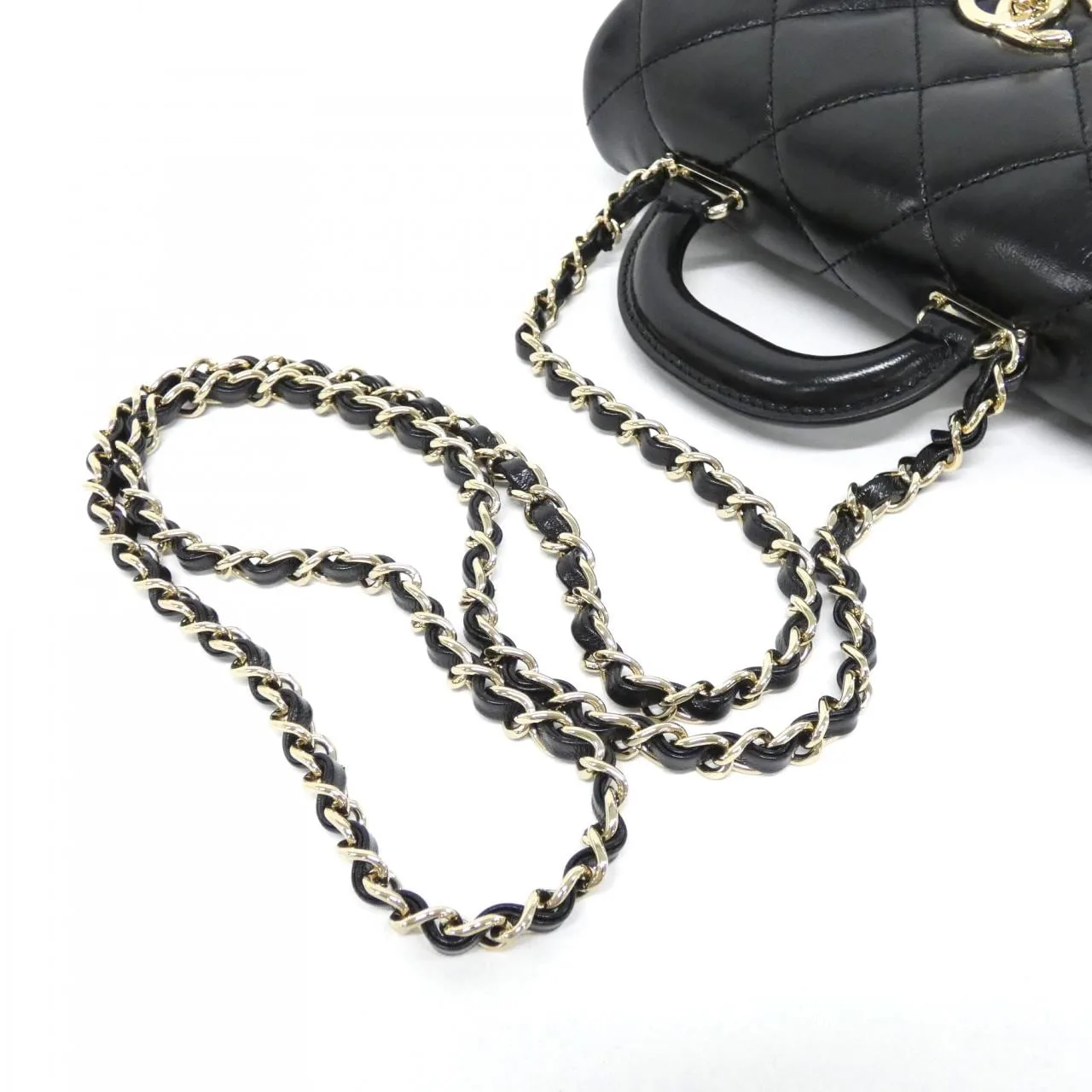 CHANEL AS4543 Handbag Lambskin 黑色 羊皮 中古品A - 縮圖 5