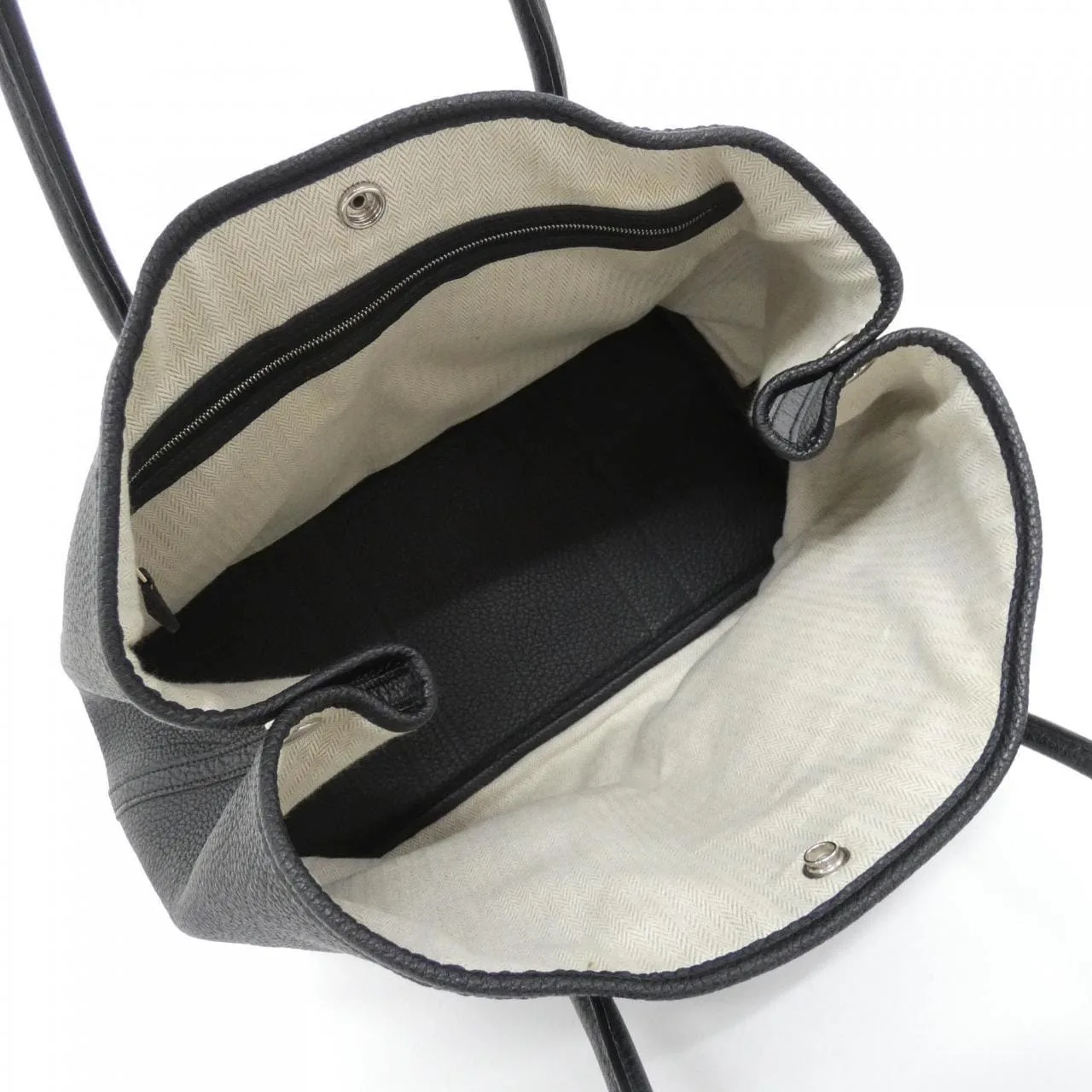 HERMES Garden Party 051559CK Tote Black Rank A - Thumbnail 6