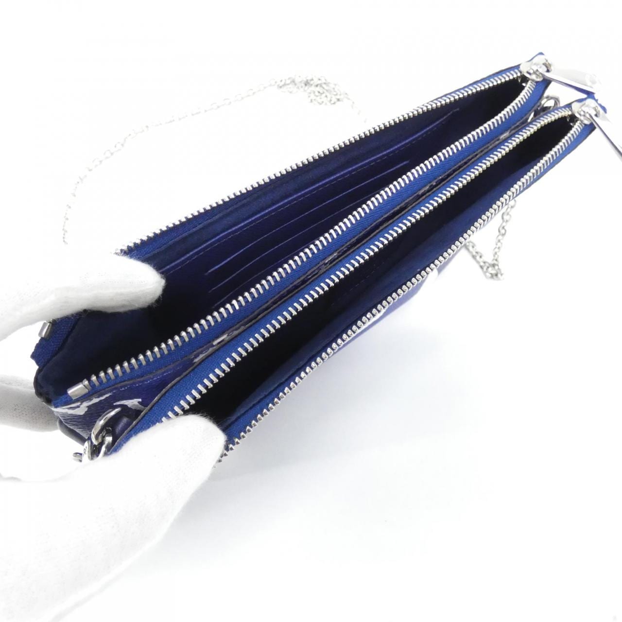 LOUIS VUITTON Pochette M69124 Shoulder Canvas Blue Canvas - Thumbnail 7