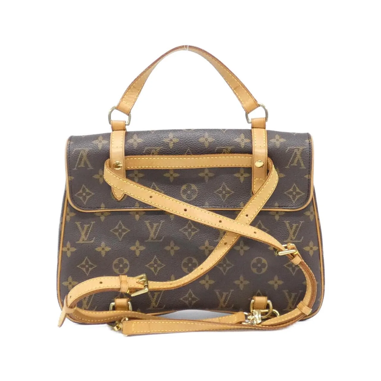 LOUIS VUITTON M51158 Backpack Monogram 黑色 Monogram 中古品B - 縮圖 2