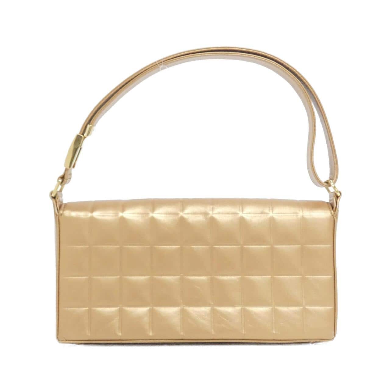 CHANEL 17370 Shoulder Bag Lambskin 金色 羊皮 中古品B - 縮圖 2