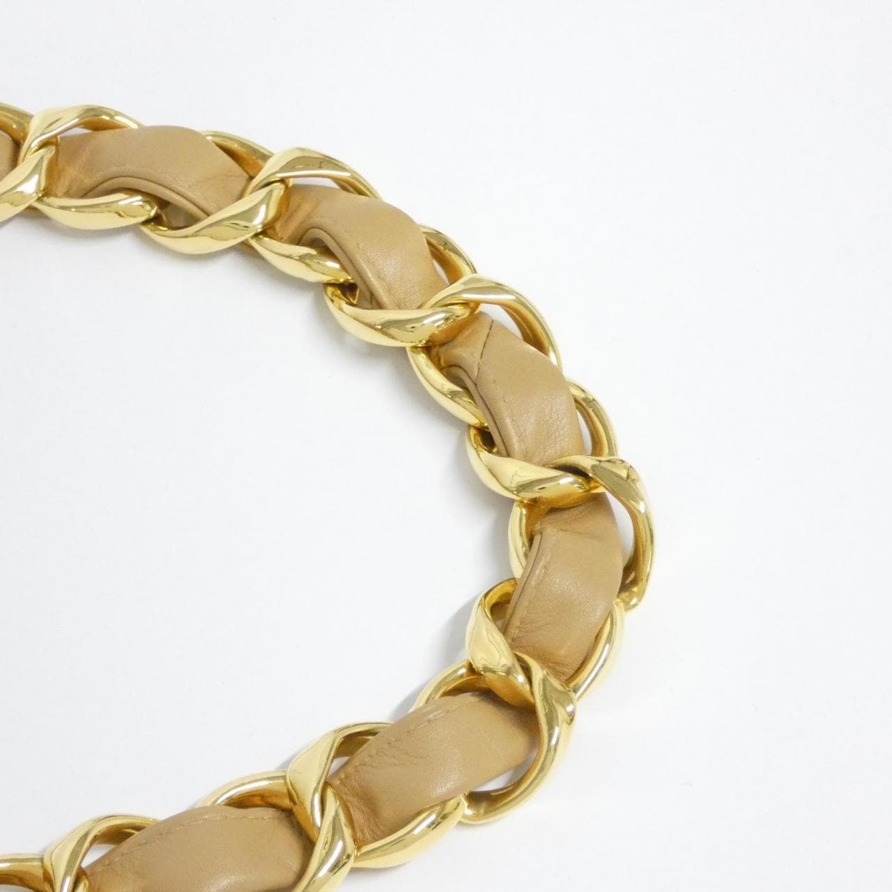 CHANEL Bag Lambskin 米色 羊皮 中古品A - 縮圖 6