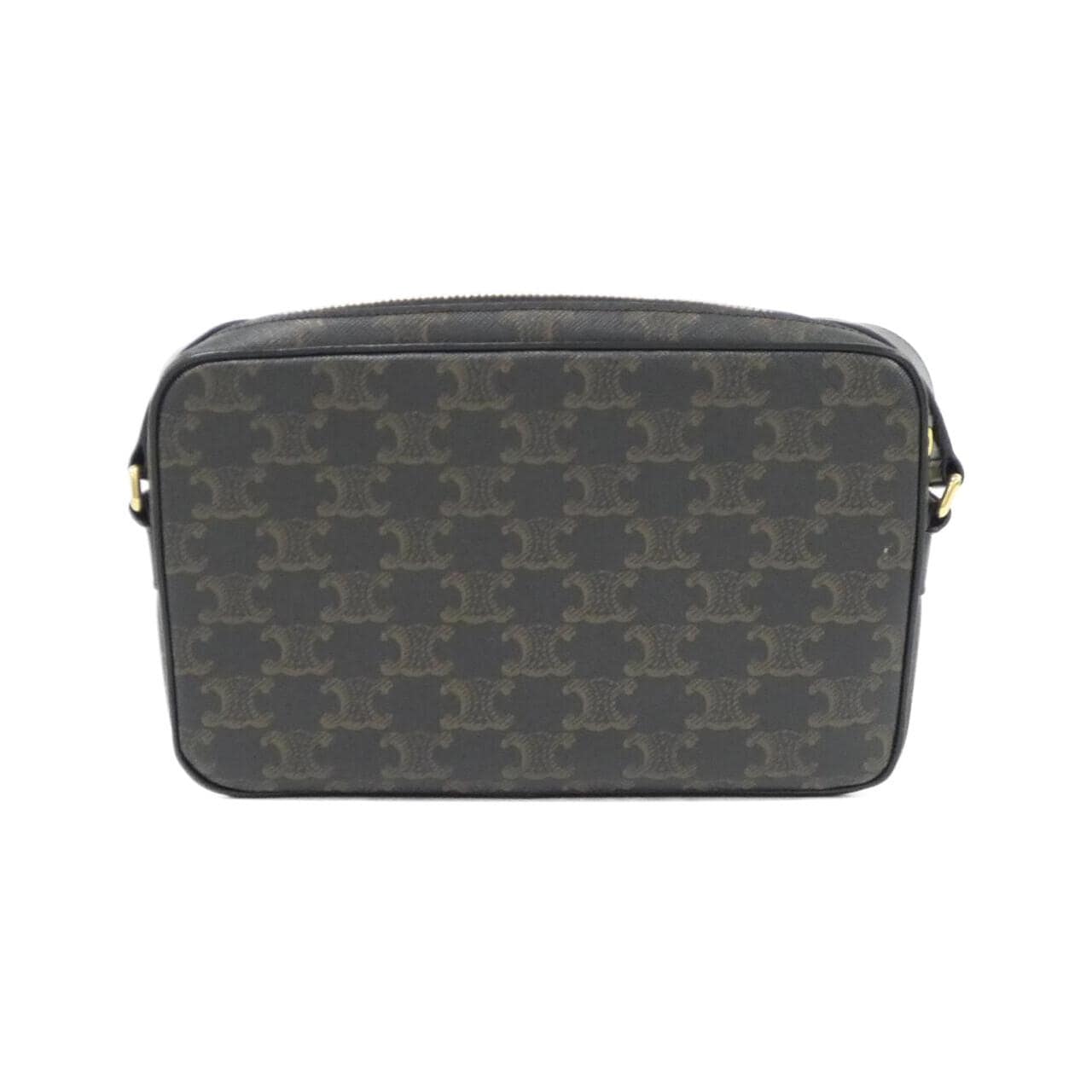 CELINE Triomphe 194502CIM Shoulder Bag Canvas Black Canvas - Thumbnail 2