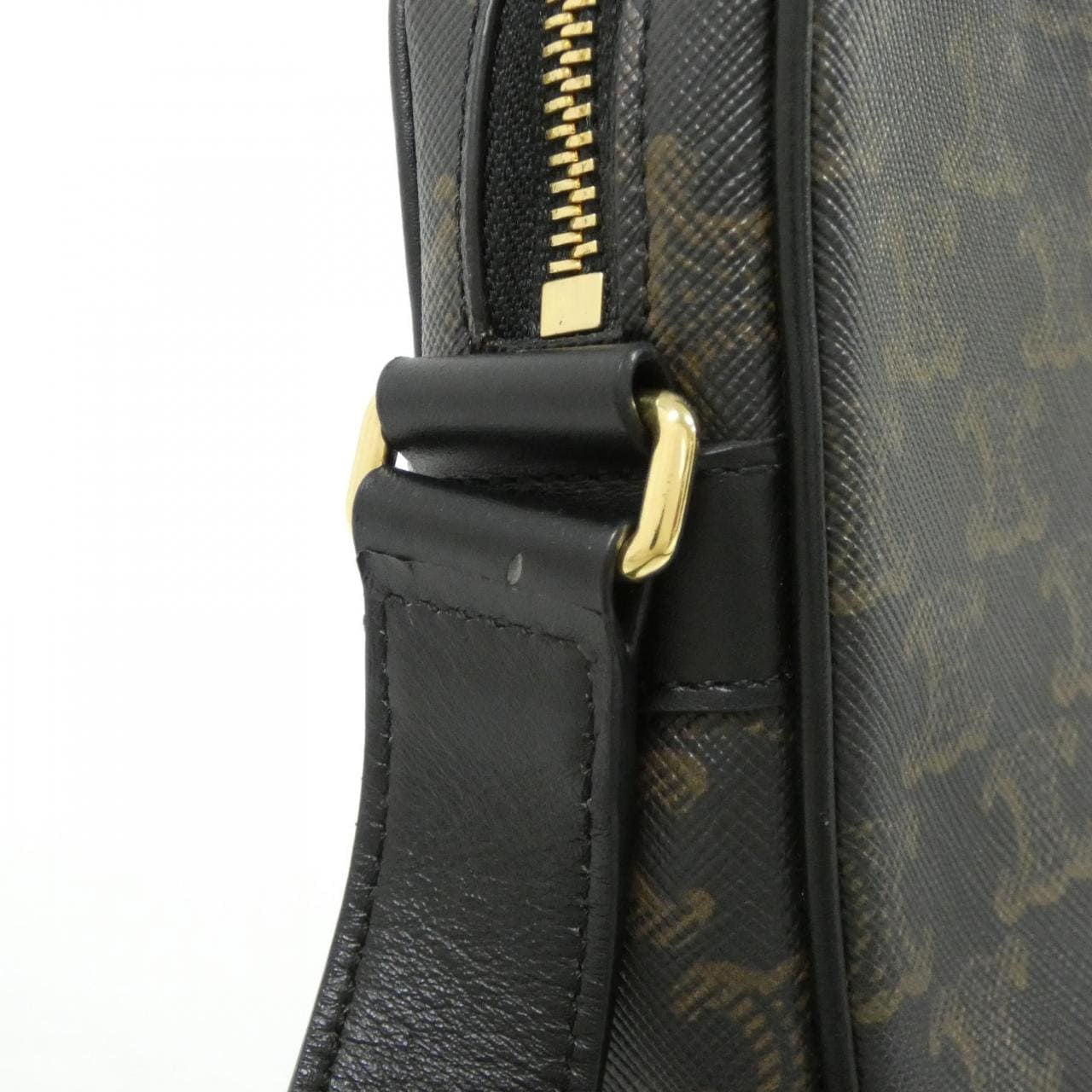 CELINE Triomphe 194502CIM Shoulder Bag Canvas Black Canvas - Thumbnail 6