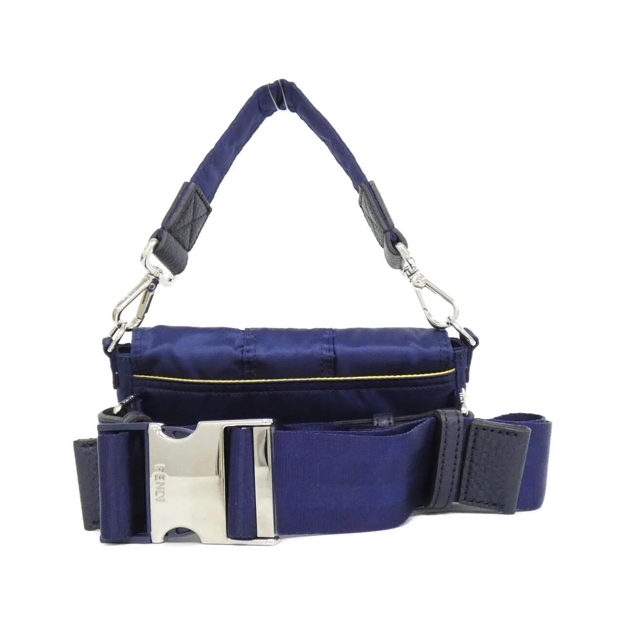 FENDI Baguette 7AS138 ALW6 Wallet Nylon Black Nylon Rank A - Thumbnail 2