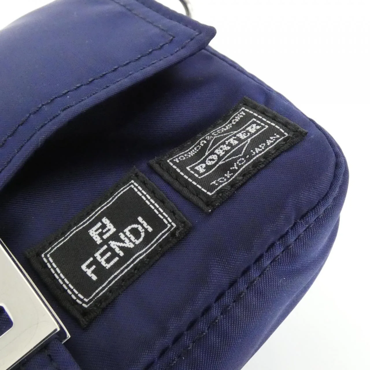 FENDI Baguette 7AS138 ALW6 Wallet Nylon Black Nylon Rank A - Thumbnail 3