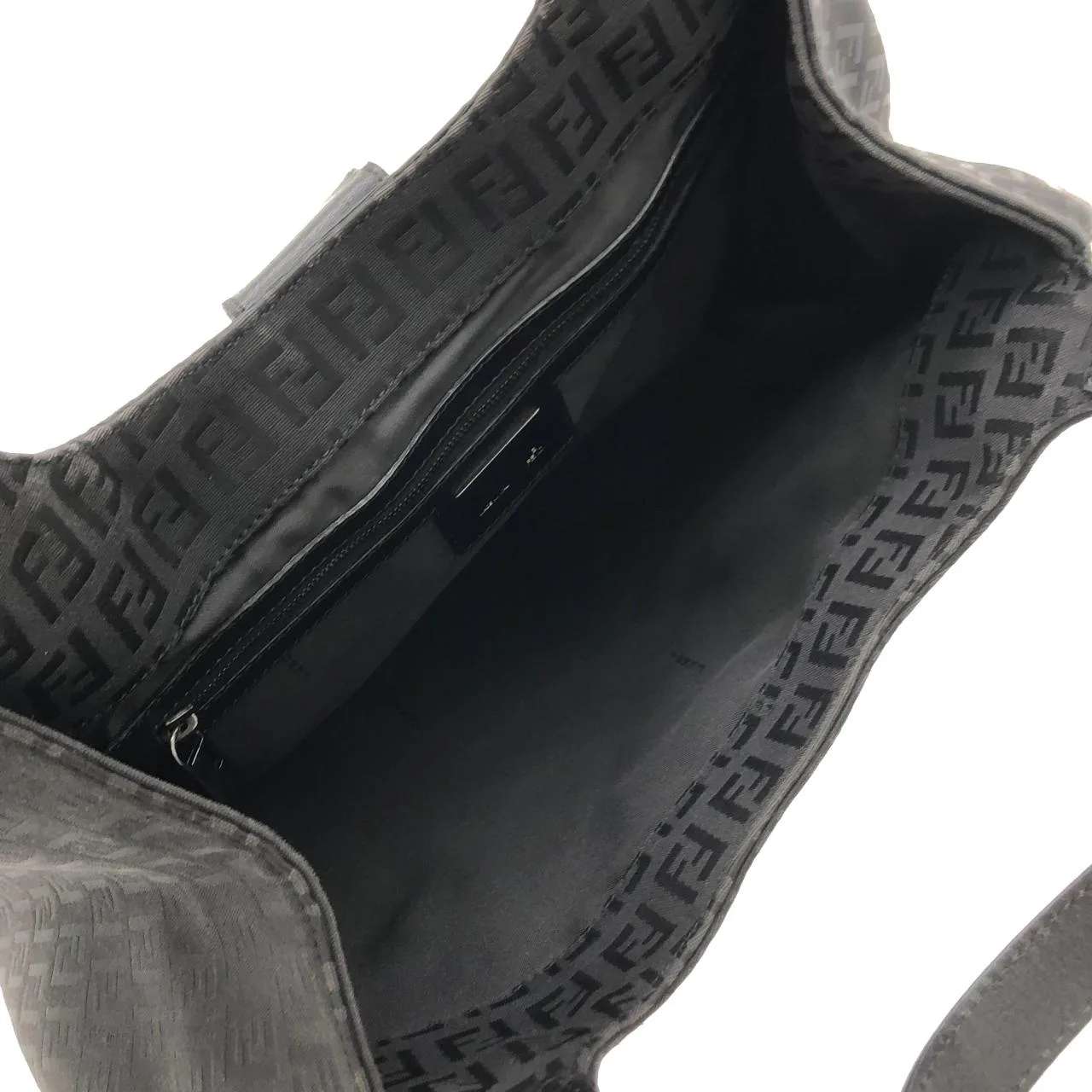 FENDI Baguette 8BR463 JQ5 Shoulder Canvas Black Canvas Rank B - Thumbnail 7