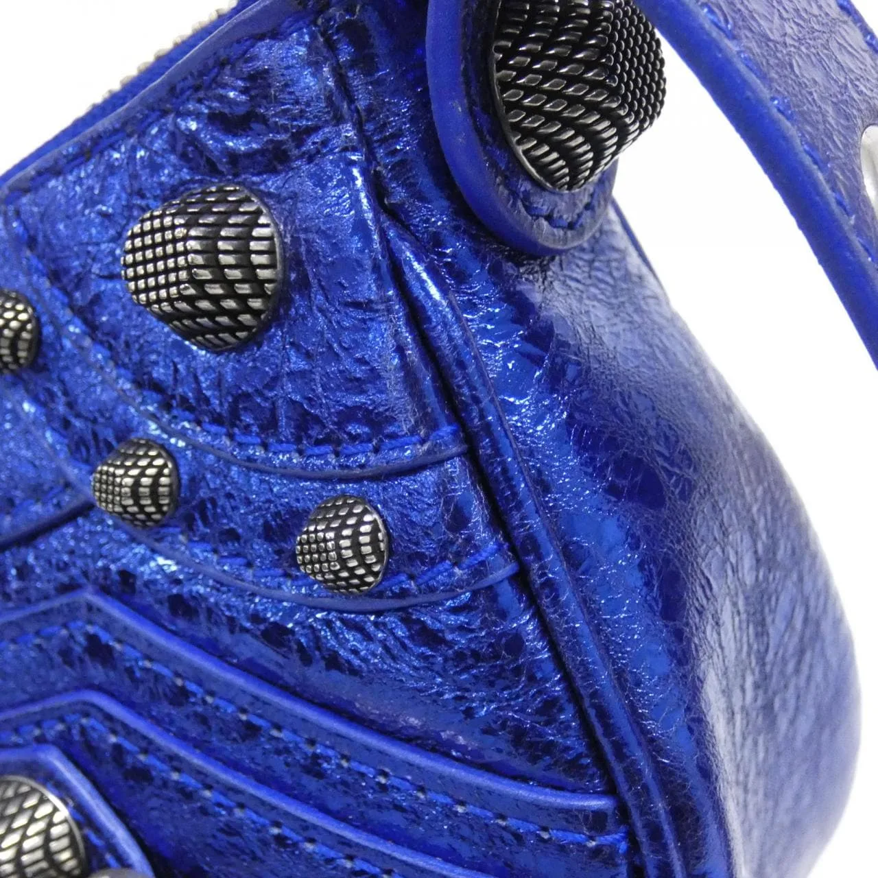 BALENCIAGA Le Cagole 671309 0GT3Y Shoulder Lambskin 黑色 羊皮 中古品A - 縮圖 5