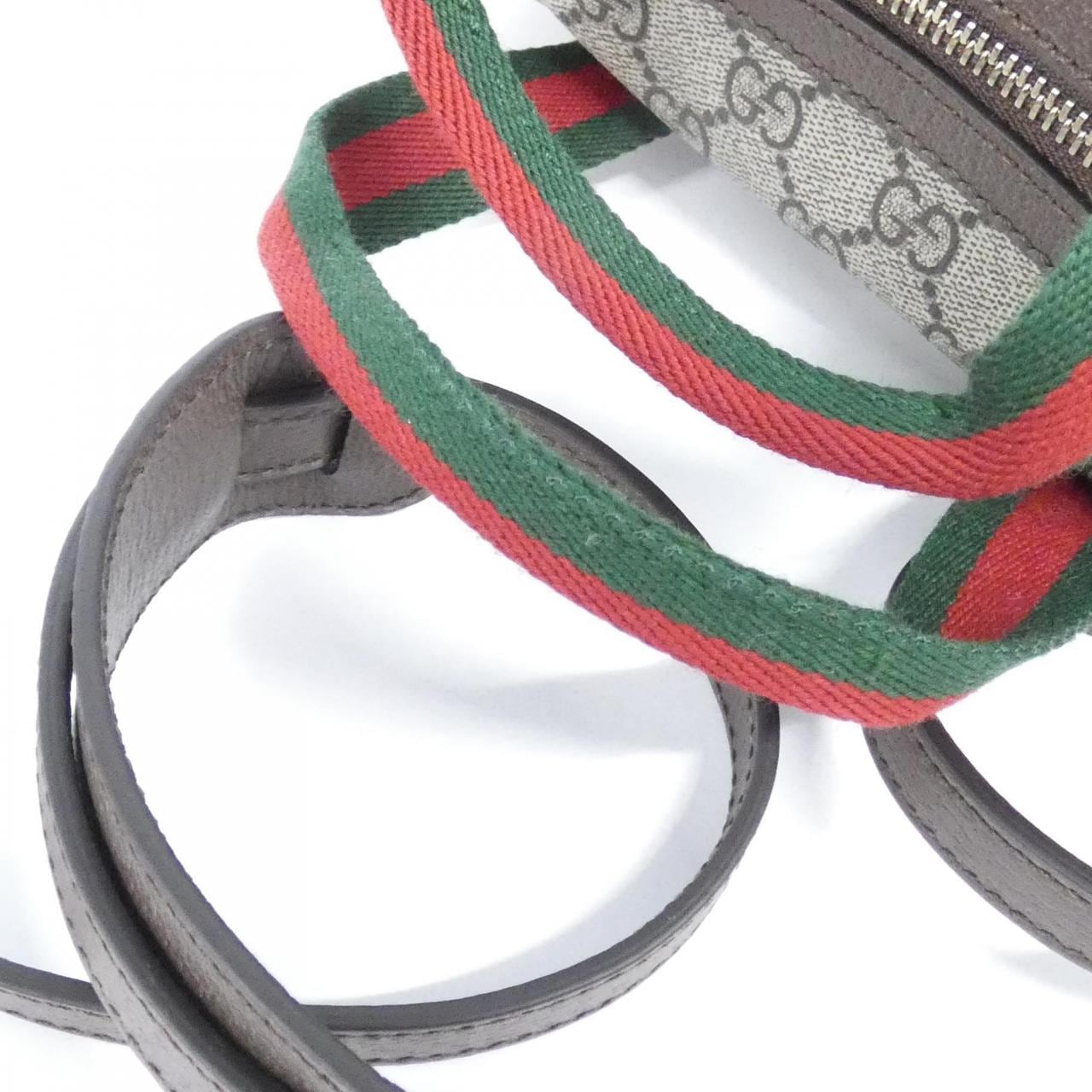 GUCCI 859975 FACHL Boston Bag Canvas Black Canvas - Thumbnail 5