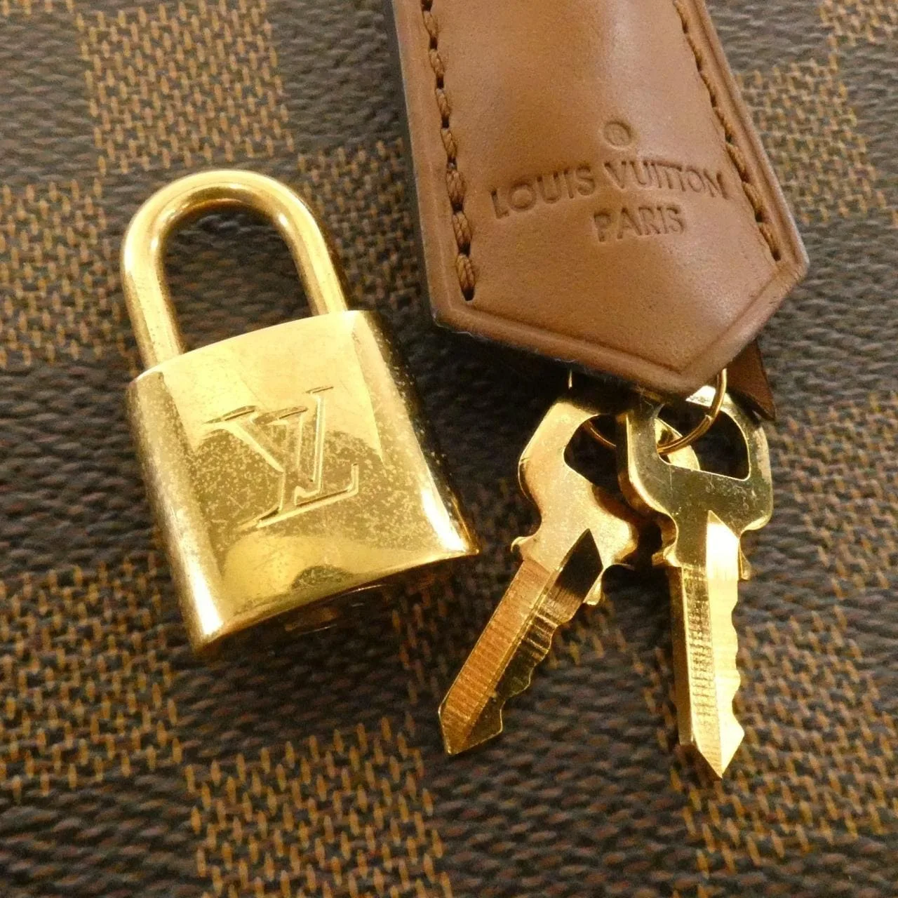 LOUIS VUITTON N41337 Handbag Damier 黑色 Damier 中古品B - 縮圖 4