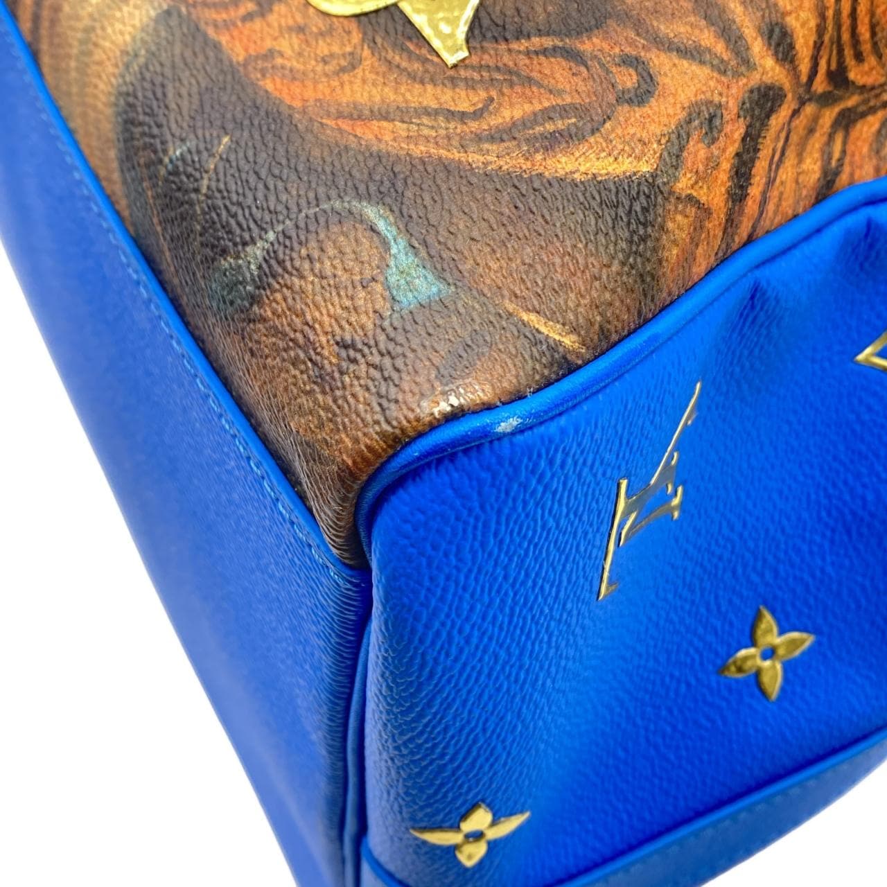 LOUIS VUITTON Keepall M43344 Boston Bag Monogram 藍色 Monogram - 縮圖 3