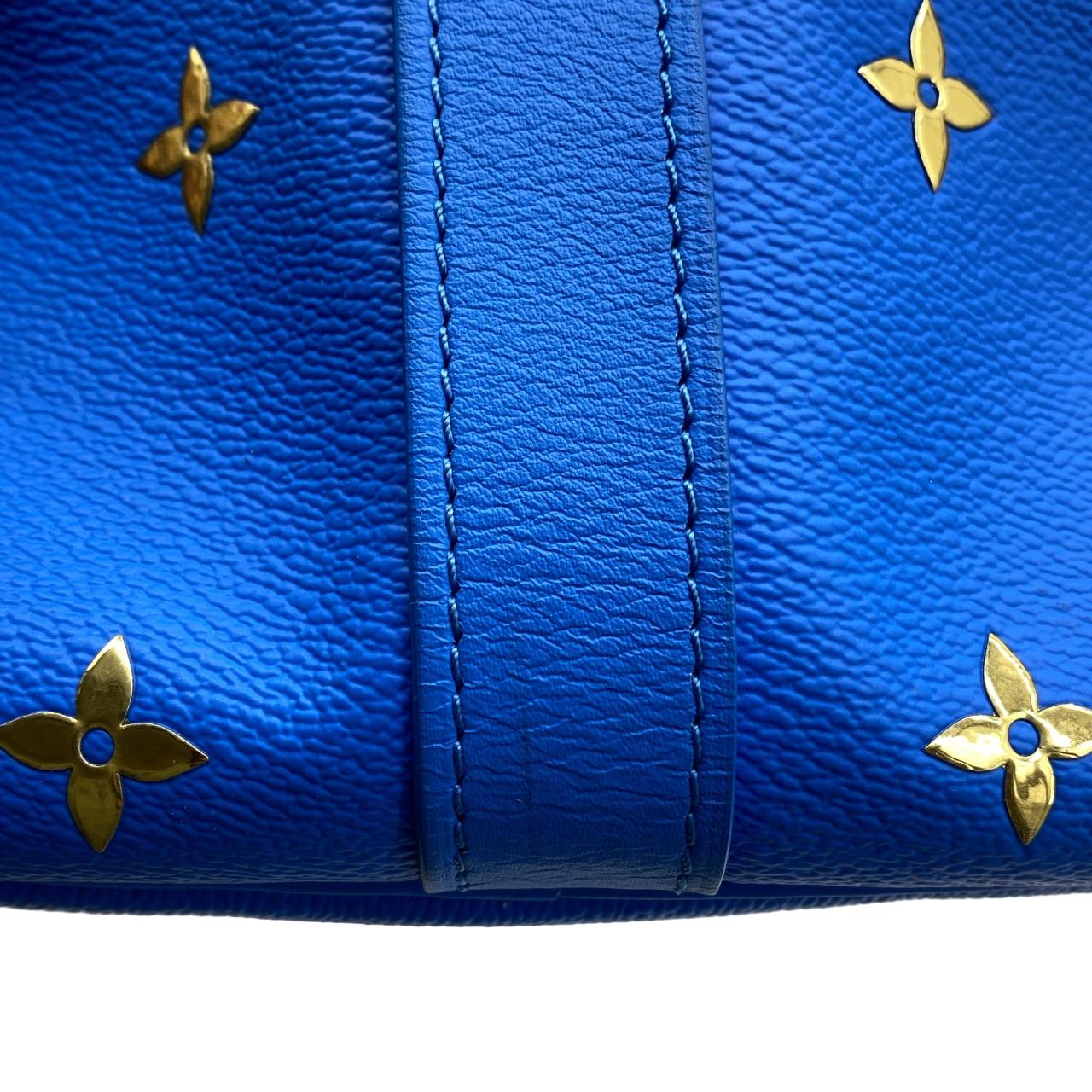 LOUIS VUITTON Keepall M43344 Boston Bag Monogram 藍色 Monogram - 縮圖 7