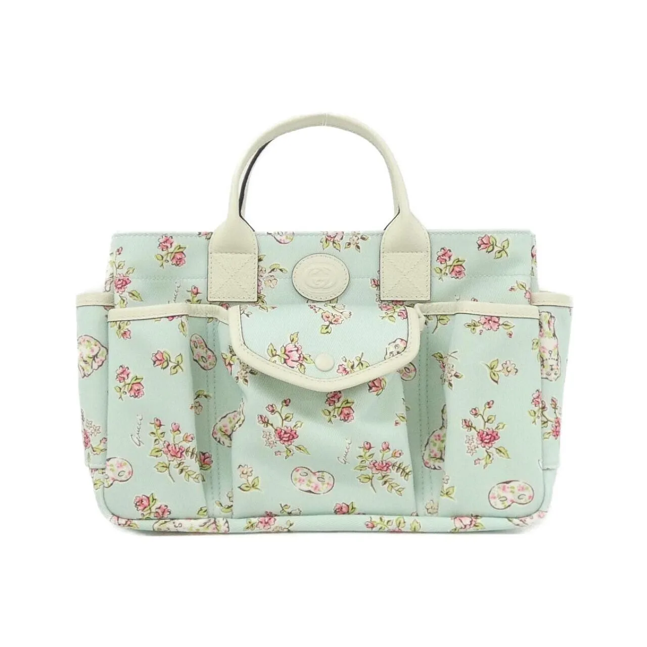 GUCCI 628159 手提包 帆布 White