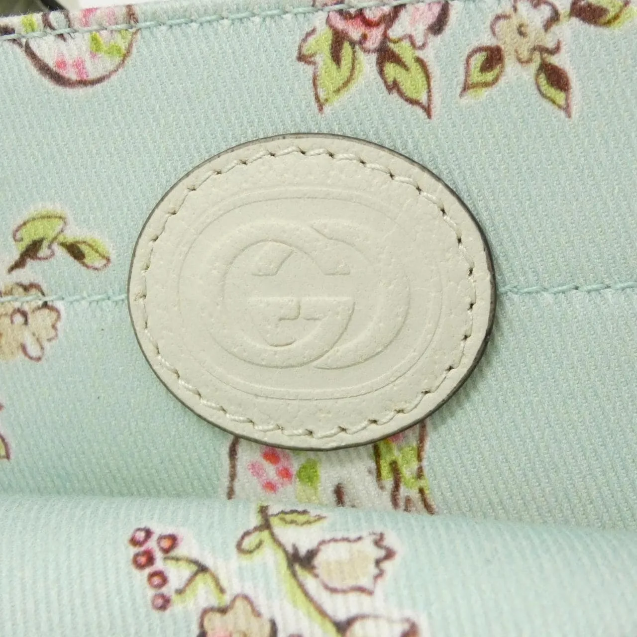 GUCCI 628159 手提包 帆布 白色 帆布 中古品A - 縮圖 4