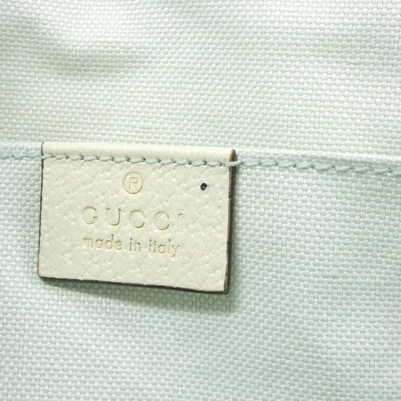 GUCCI 628159 手提包 帆布 白色 帆布 中古品A - 縮圖 10