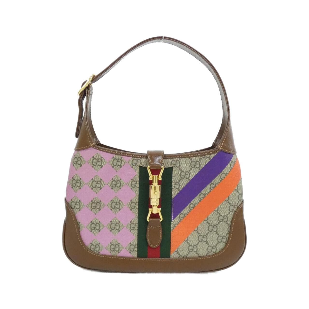 GUCCI Jackie 636706 UQHEG Shoulder Bag Canvas Black