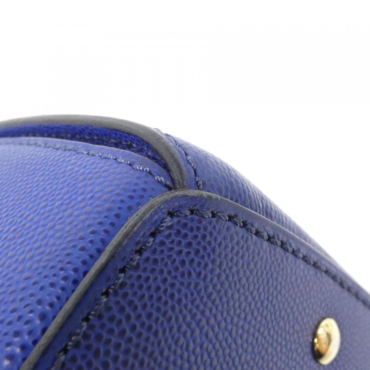 CELINE Shoulder Bag Leather 藍色 皮革 中古品A - 縮圖 3