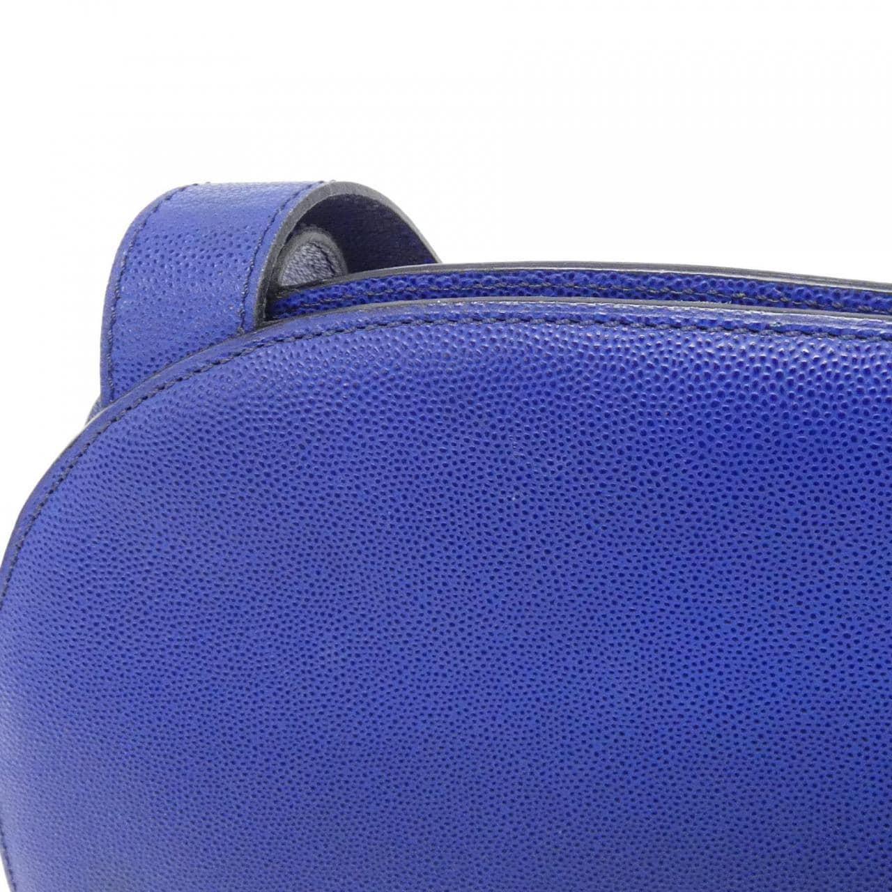 CELINE Shoulder Bag Leather 藍色 皮革 中古品A - 縮圖 6