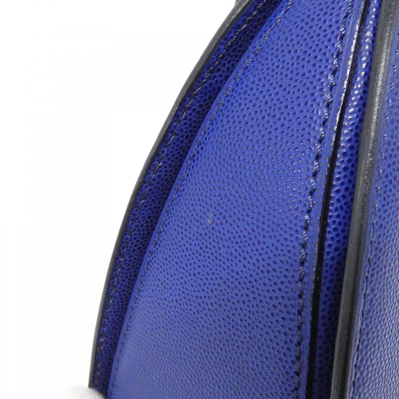 CELINE Shoulder Bag Leather 藍色 皮革 中古品A - 縮圖 7