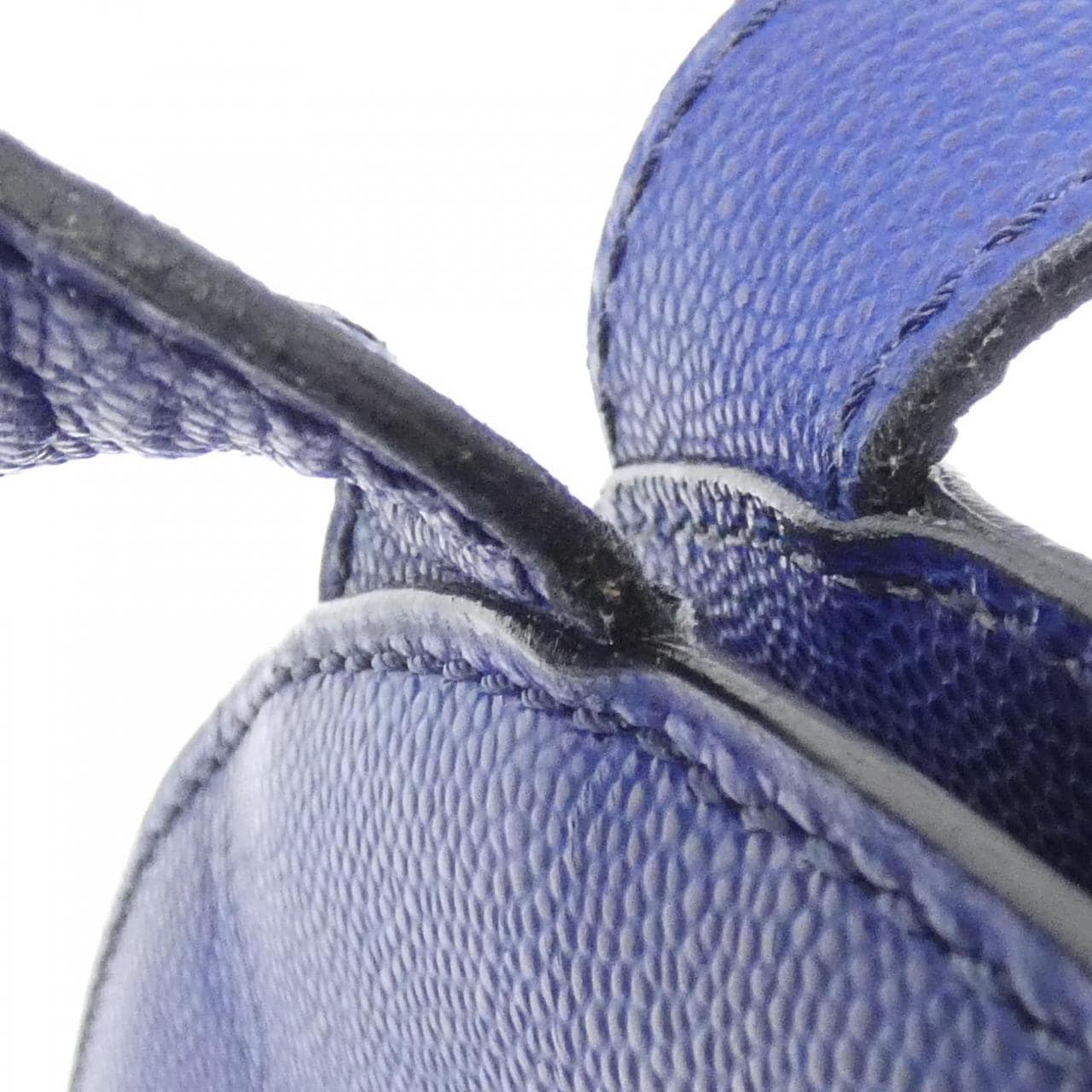 CELINE Shoulder Bag Leather 藍色 皮革 中古品A - 縮圖 8