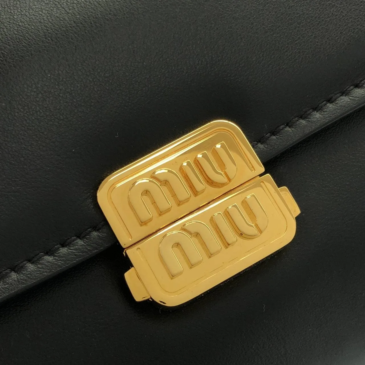 MIU MIU 5BD266 Shoulder 黑色 中古品A - 縮圖 5