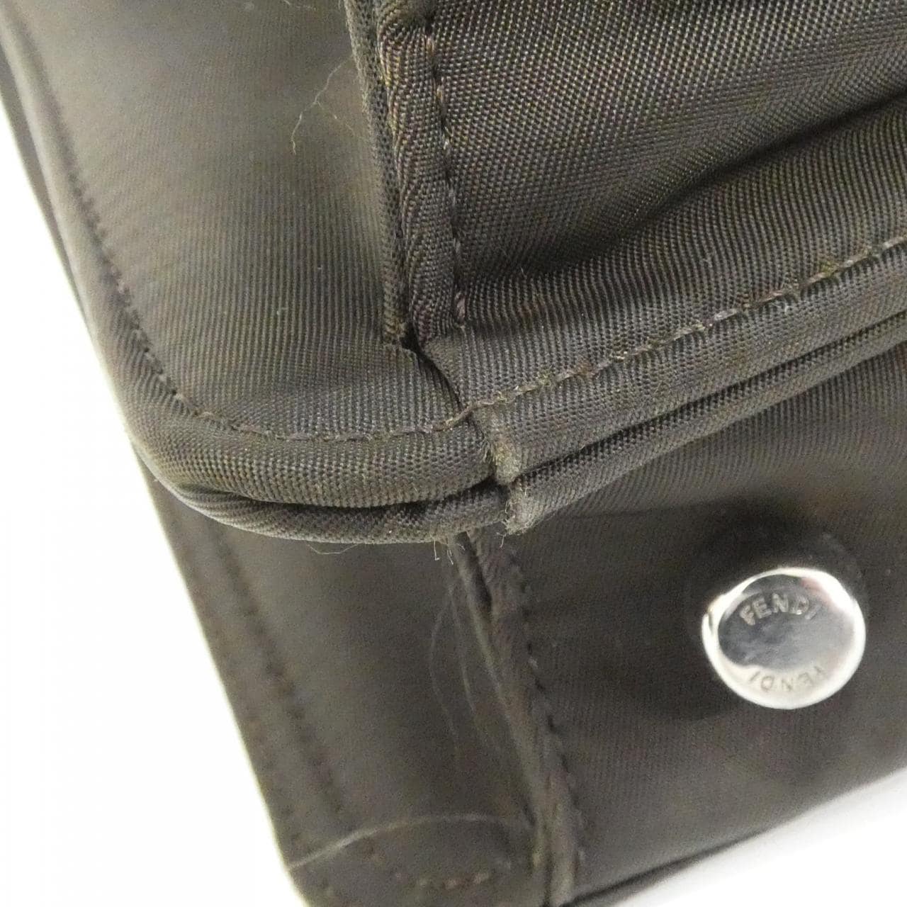FENDI 7VA529 AGQI Bag Nylon 黑色 尼龍 中古品B - 縮圖 3