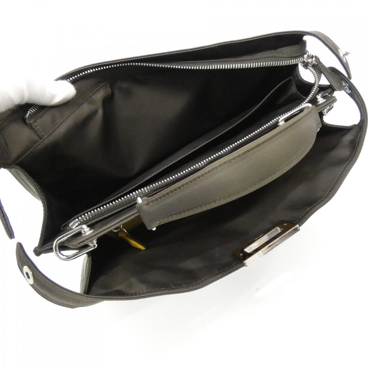 FENDI 7VA529 AGQI Bag Nylon 黑色 尼龍 中古品B - 縮圖 7