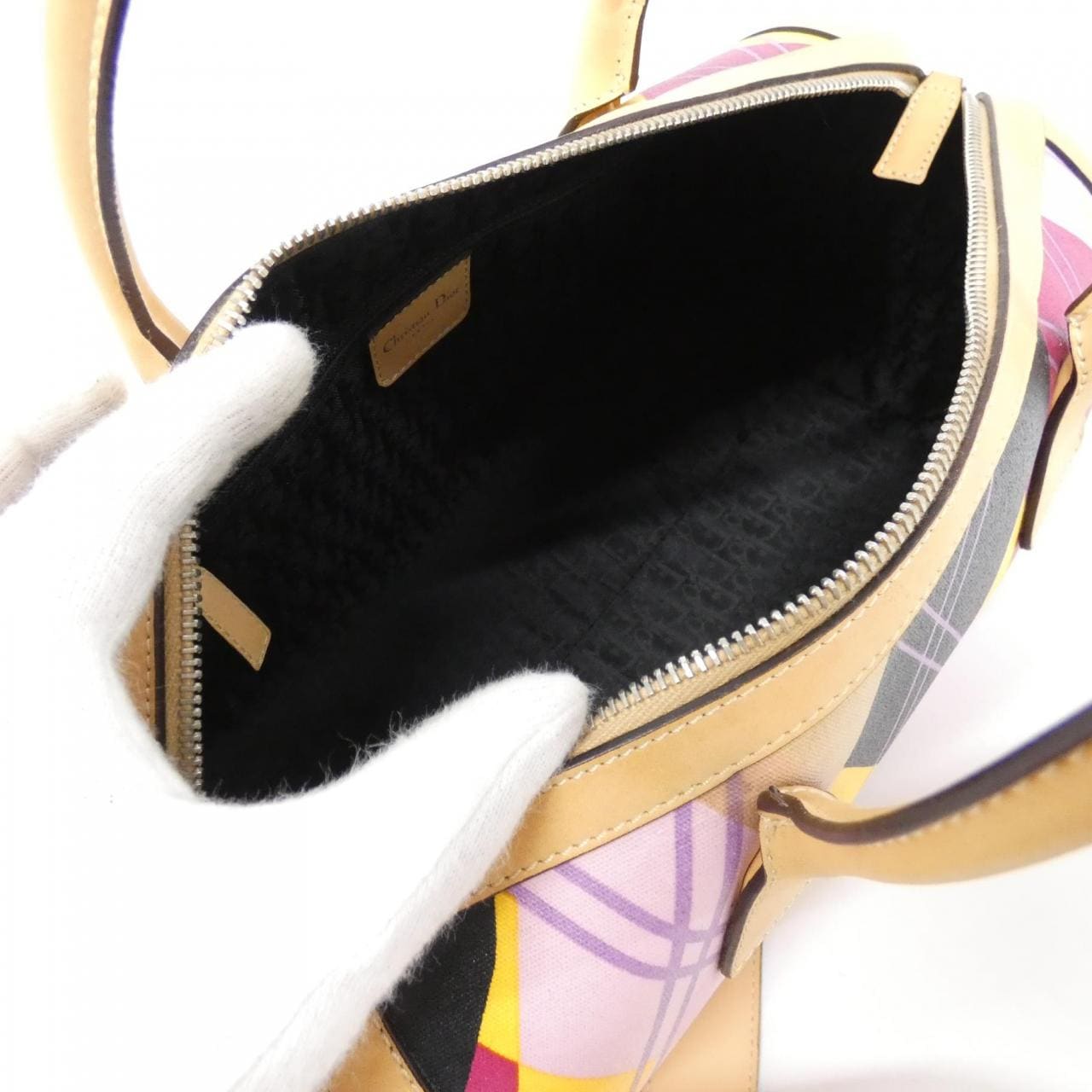 DIOR GOL44261 Boston Bag Canvas Black Canvas Rank A - Thumbnail 9