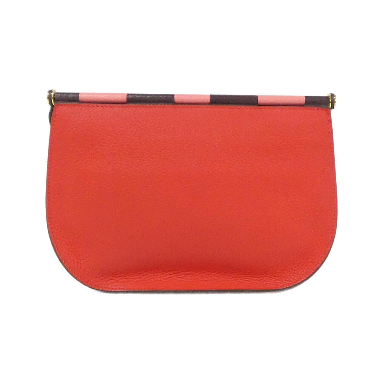 HERMES HERMÈS 079080CC Shoulder Bag Clemence Rouge Clemence 皮 中古品A - 縮圖 2