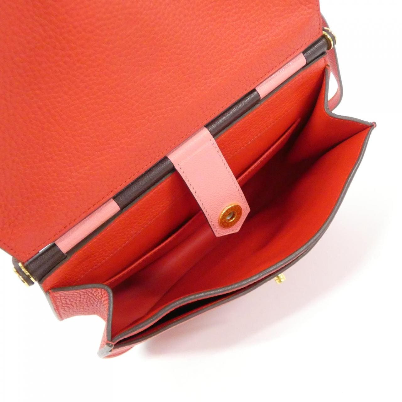 HERMES HERMÈS 079080CC Shoulder Bag Clemence Rouge Clemence 皮 中古品A - 縮圖 5