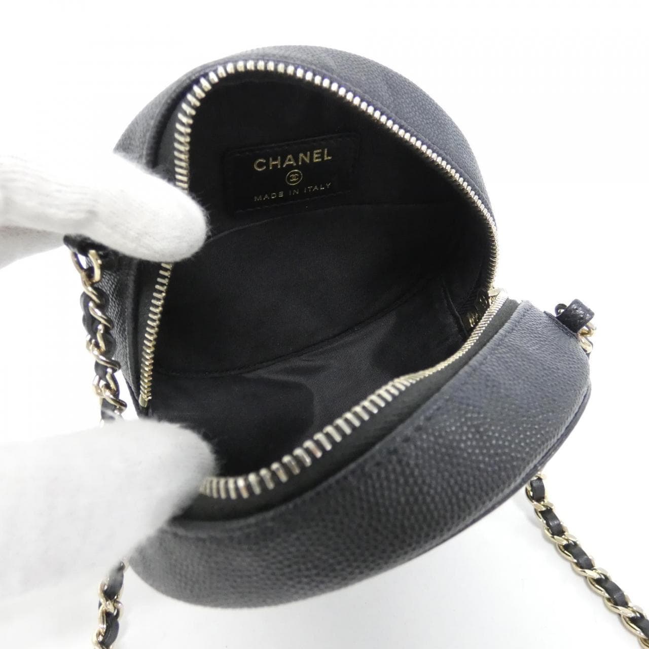 CHANEL AP0365 Shoulder Bag Grained Calfskin Black Grained Calfskin - Thumbnail 6