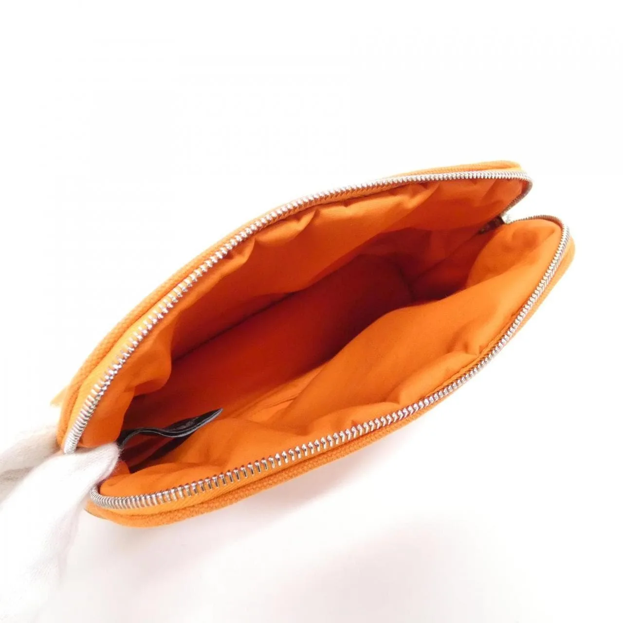 HERMES Bolide 103773M Pouch Canvas Orange Canvas Rank A - Thumbnail 6