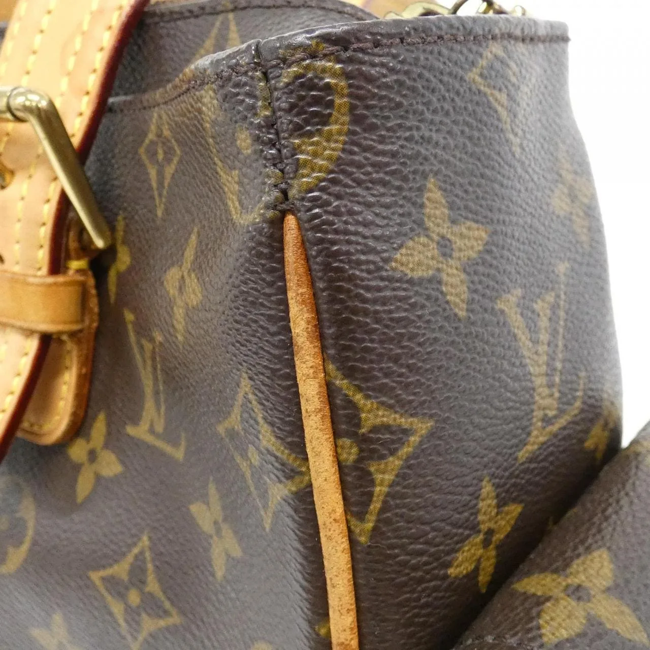 LOUIS VUITTON M51162 Handbag Monogram 黑色 Monogram 中古品B - 縮圖 4