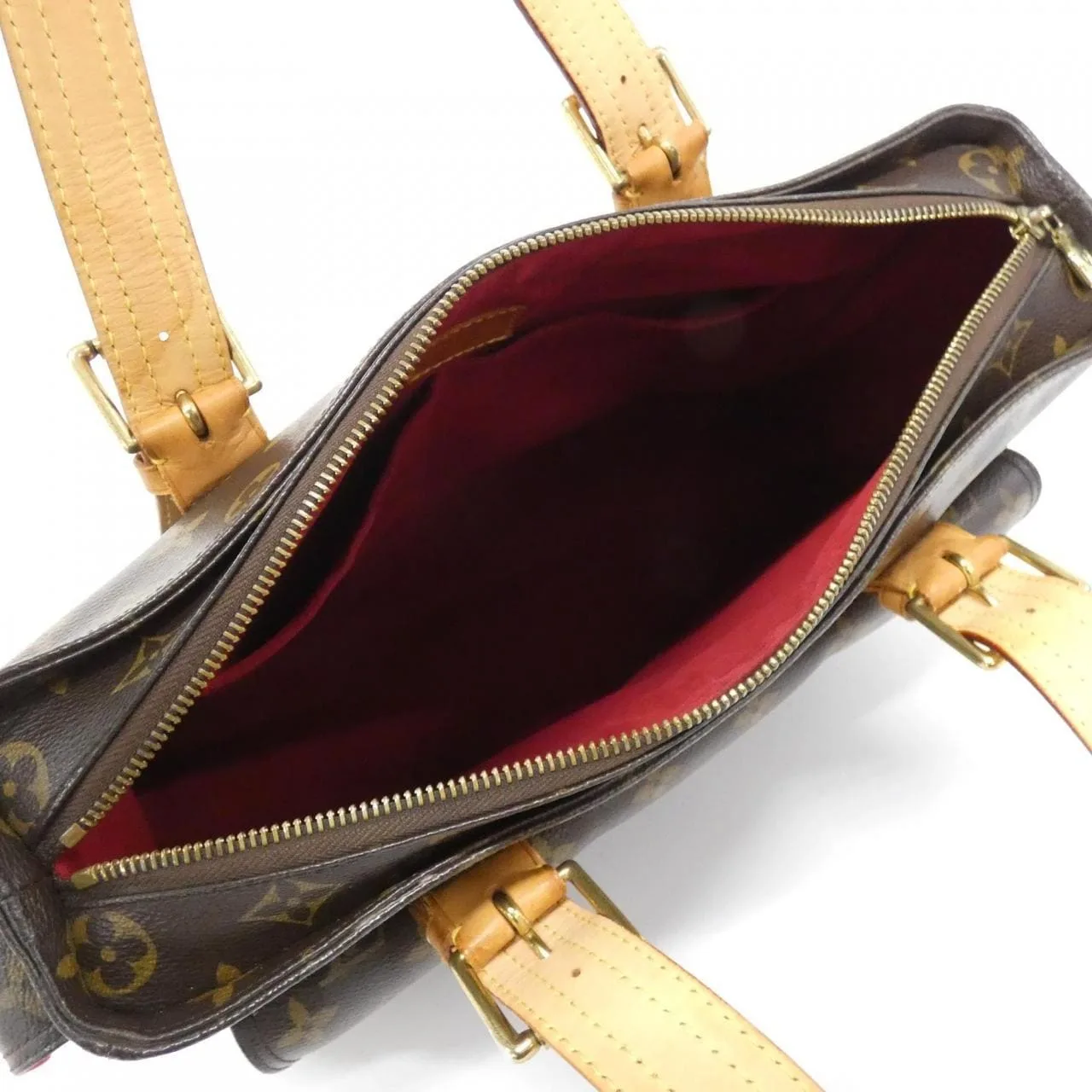 LOUIS VUITTON M51162 Handbag Monogram 黑色 Monogram 中古品B - 縮圖 8