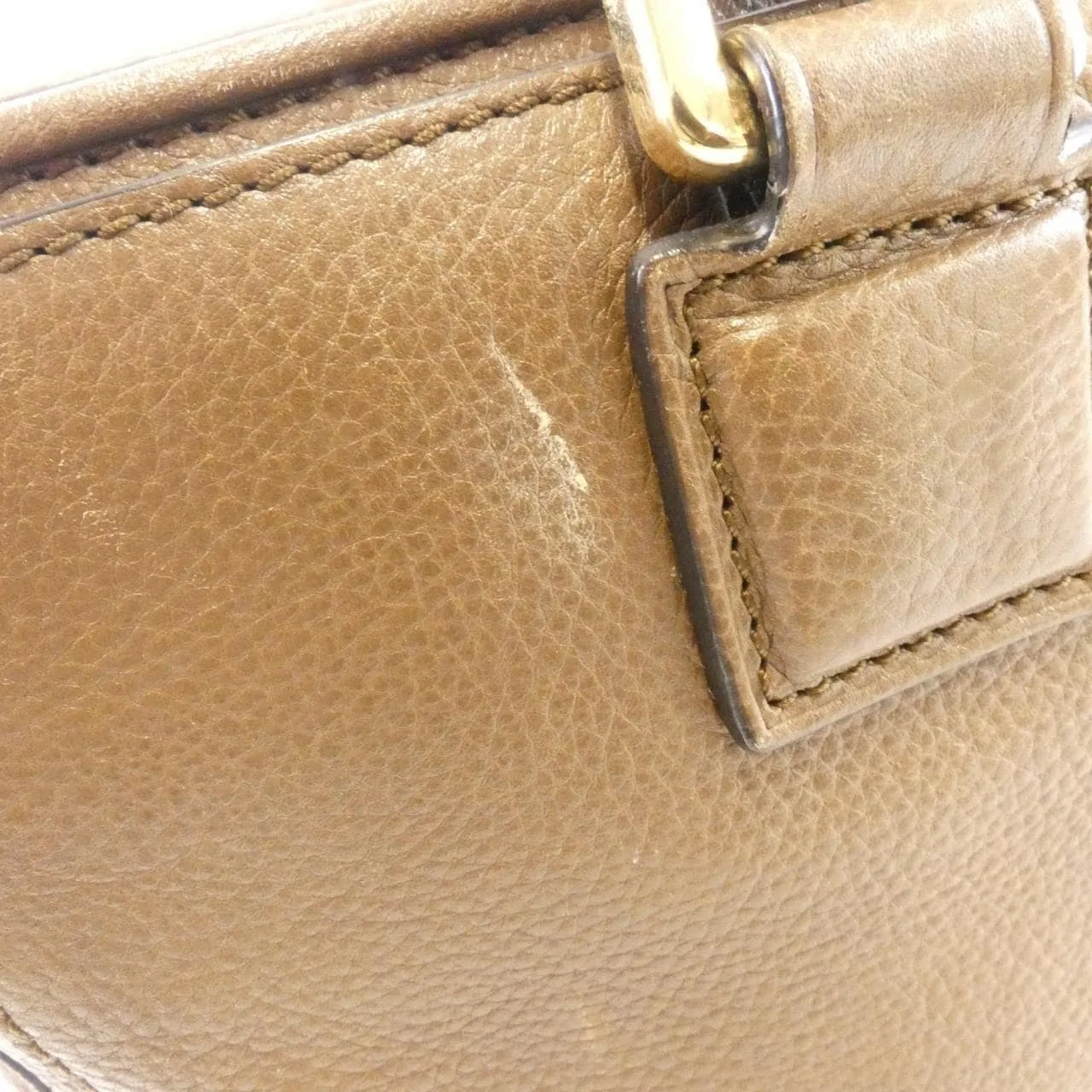 LOEWE 374 76 B77 Handbag Leather Brown Leather Rank B - Thumbnail 4