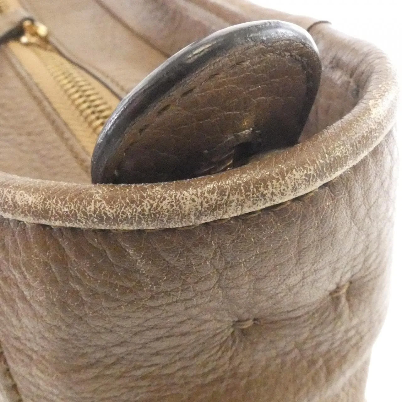 LOEWE 374 76 B77 Handbag Leather Brown Leather Rank B - Thumbnail 6