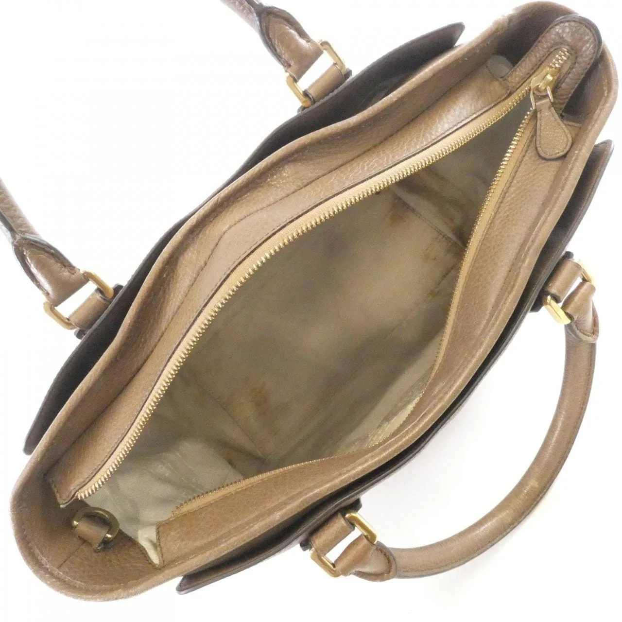 LOEWE 374 76 B77 Handbag Leather Brown Leather Rank B - Thumbnail 9