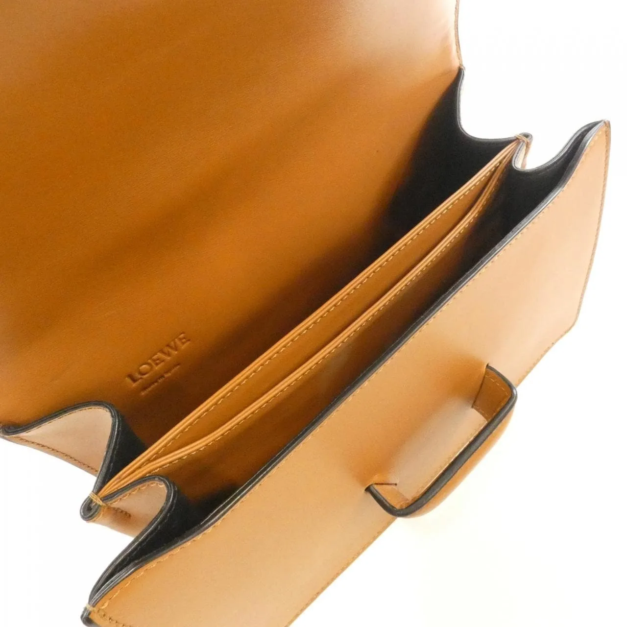 LOEWE 302 74MM15 Shoulder Leather Black Leather Rank B - Thumbnail 7