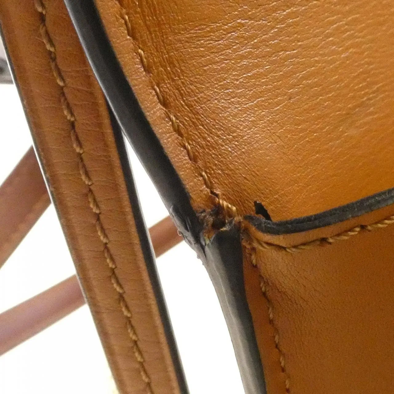 LOEWE 302 74MM15 Shoulder Leather Black Leather Rank B - Thumbnail 9