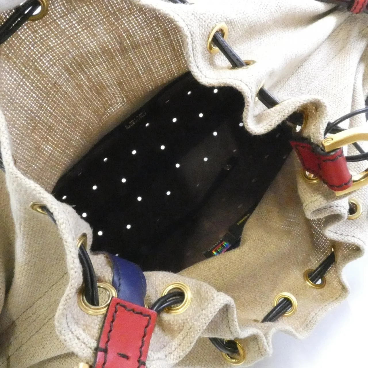 FENDI Peekaboo 8BN237 B0N Handbag Leather Navy Leather Rank B - Thumbnail 10