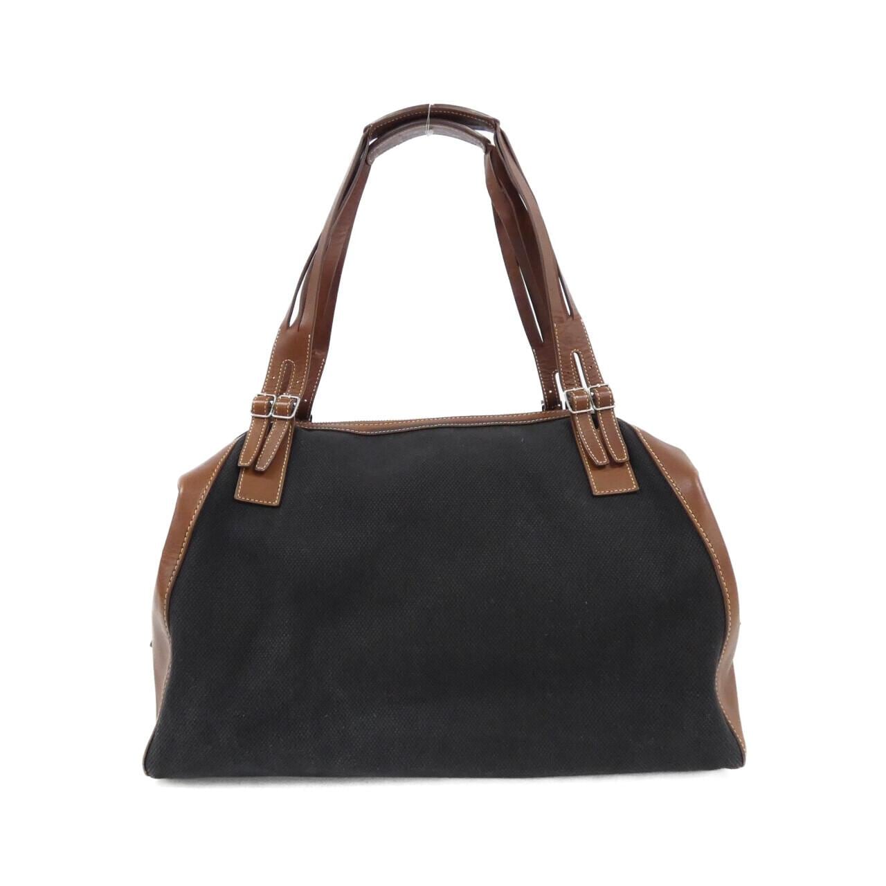 CELINE Shoulder Bag Canvas Black Canvas Rank B - Thumbnail 2