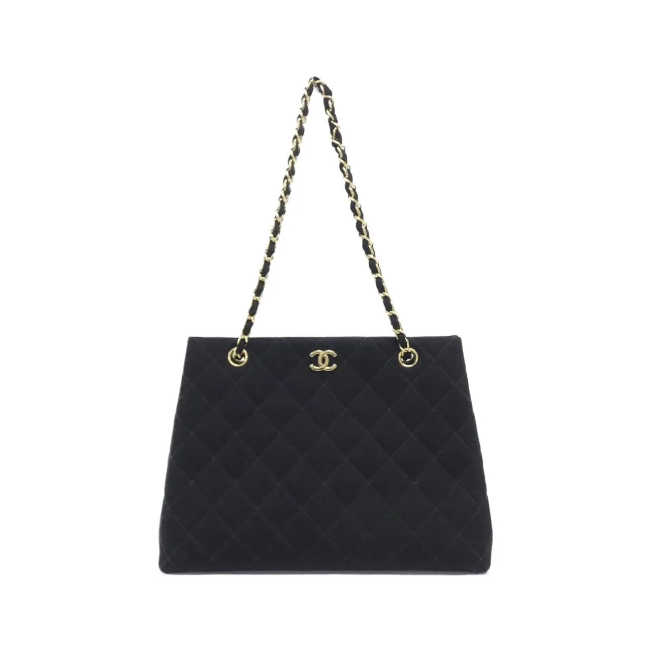 CHANEL 12811 Shoulder Canvas Black